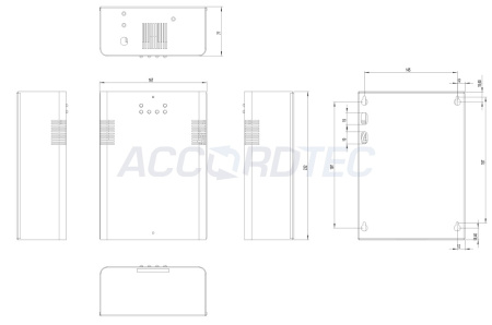 ББП-40 v.4 Блок бесперебойного питания ACCORDTEC, 12 В, 4 (4 х 1А)